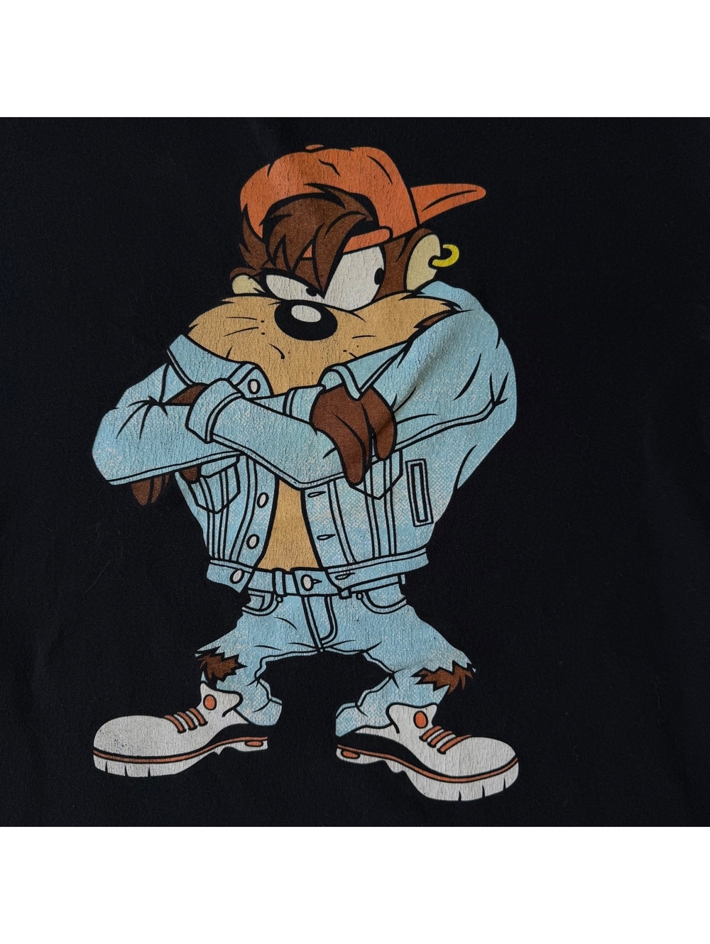 Neff Men's Medium Black Looney Tunes Taz Graphic Short Sleeve T-Shirt